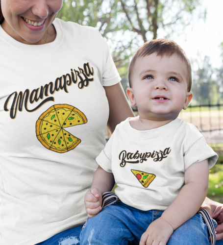Babypizza T-Shirt weiß JEHS Kids Kollektion mamapizza  weiß