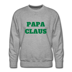 Papa Claus Weihnachts Sweatshirt - Grau meliert