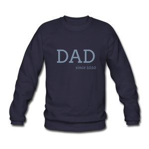Dad since 2020 Sweatshirt Silber Metallic - Navy