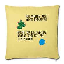 Lade das Bild in den Galerie-Viewer, Sofa pillow with filling 45cm x 45cm - washed yellow