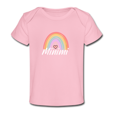 Lade das Bild in den Galerie-Viewer, Regenbogen Minimi Baby Shirt - Hellrosa