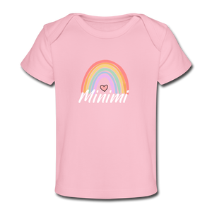 Regenbogen Minimi Baby Shirt - Hellrosa