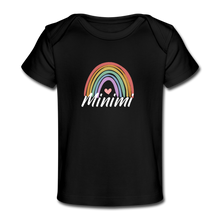 Lade das Bild in den Galerie-Viewer, Regenbogen Minimi Baby Shirt - Schwarz