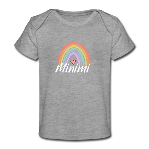 Regenbogen Minimi Baby Shirt - Grau meliert
