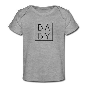 BA BY Familien Baby T-Shirt - Grau meliert