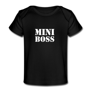 Mini Boss Baby Shirt - Schwarz