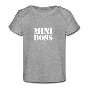 Mini Boss Baby Shirt - Grau meliert