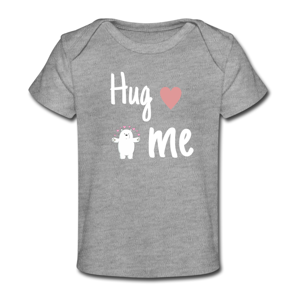 Hug me Baby -Shirt - Grau meliert