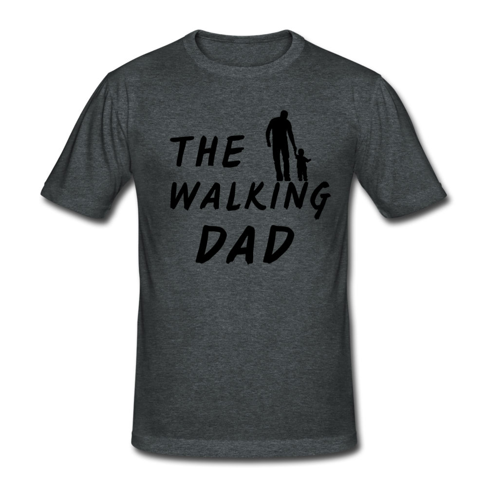 Walking Dad Shirt - Dunkelgrau meliert