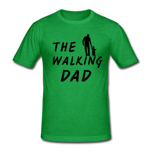 Walking Dad Shirt - Grün meliert