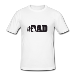 Dad mit Kids T-Shirt - Weiß