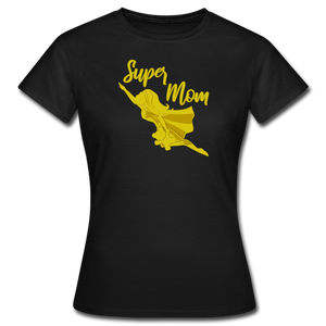 Super Mom T-Shirt - Schwarz