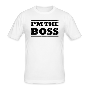 I'm the Boss Männer Shirt - white