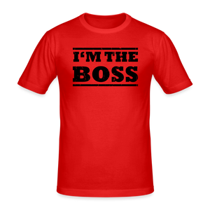 I'm the Boss Männer Shirt - Rot